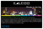 Kaleido Restaurant and Bar monthly newsletter