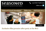 Seasoned Events monthly newsletter