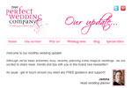 The Perfect Wedding Company monthly newsletter
