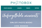 Photobox - Valentine's Day Sale email