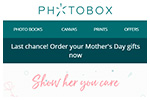 Photobox - Mother's Day Sale email