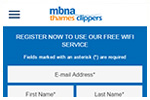 Thames Clippers WiFi portal