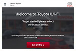 Toyota WiFi portal