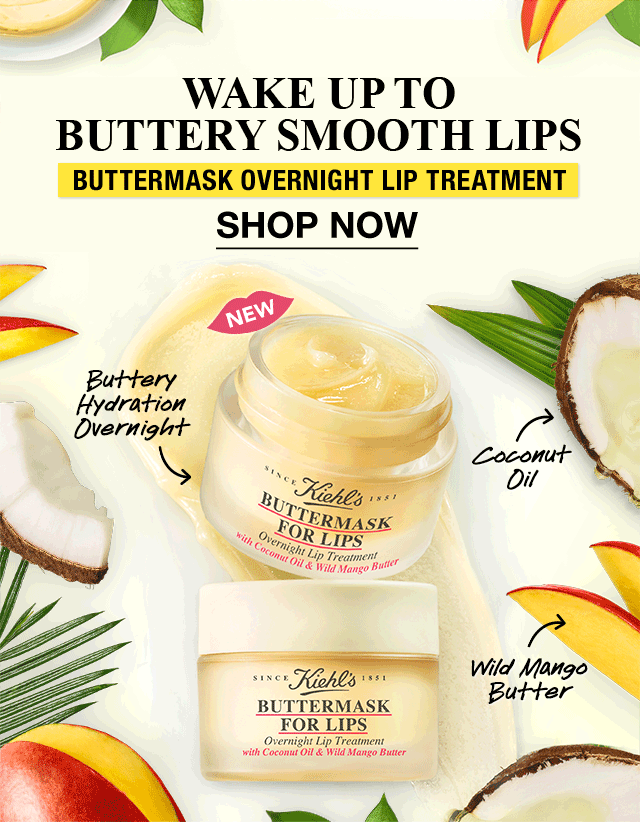 BUTTERMASK OVERNIGHT LIP TREATMENT. WAKE UP TO BUTTERY SMOOTH LIPS.